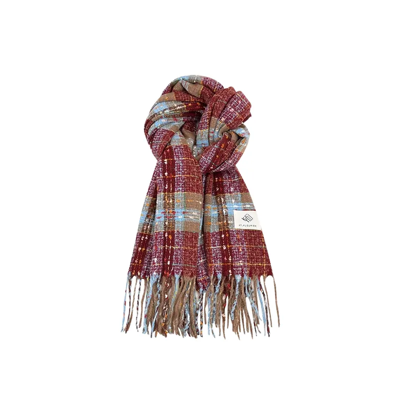 Simple Warm Knit Scarf-3