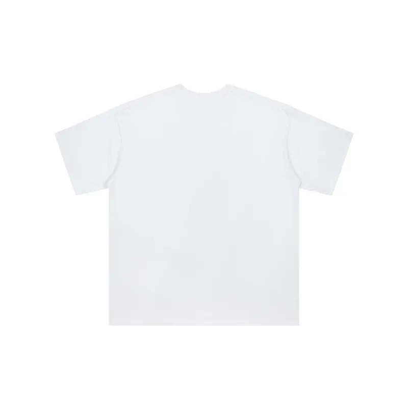 Retro Abstract Printing Short Sleeved T shirt-1