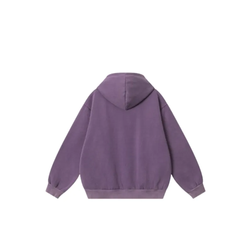 Letter Embroidered Loose Casual Hoodie-1
