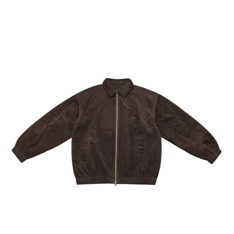 Retro Washed Loose Corduroy Jacket-0