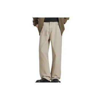 Loose Straight Leg Cotton Casual Pants
