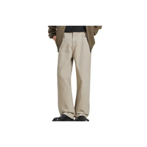Loose Straight Leg Cotton Casual Pants