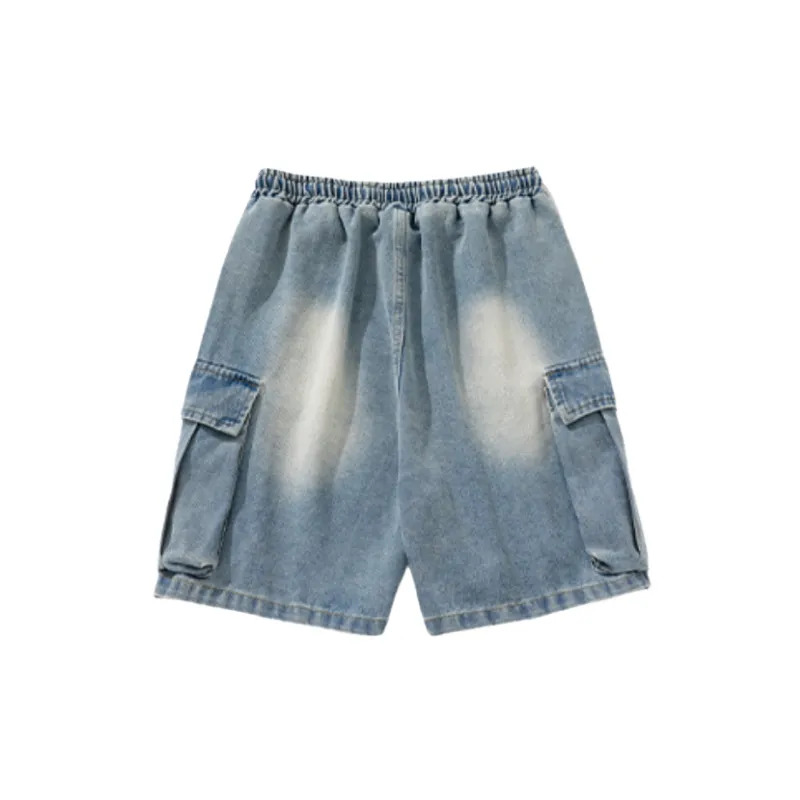 Casual Sporty Denim Shorts-1