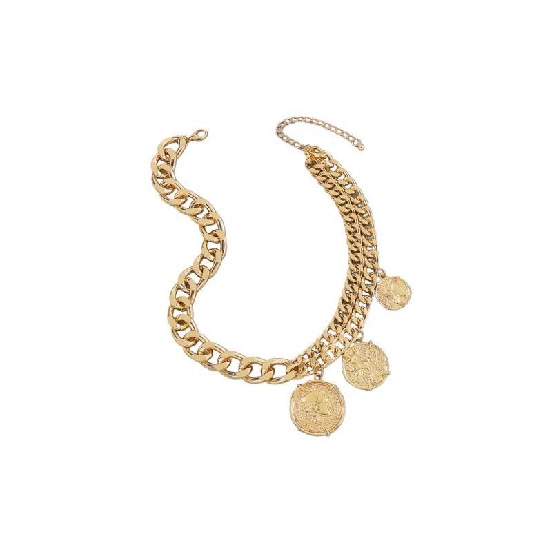 Simple Round Pendant Necklace Cubac-0
