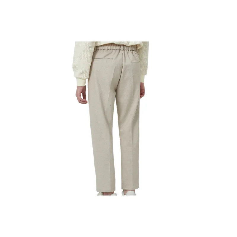 Fashionable Basics Woolen Fabric Casual Pants-1