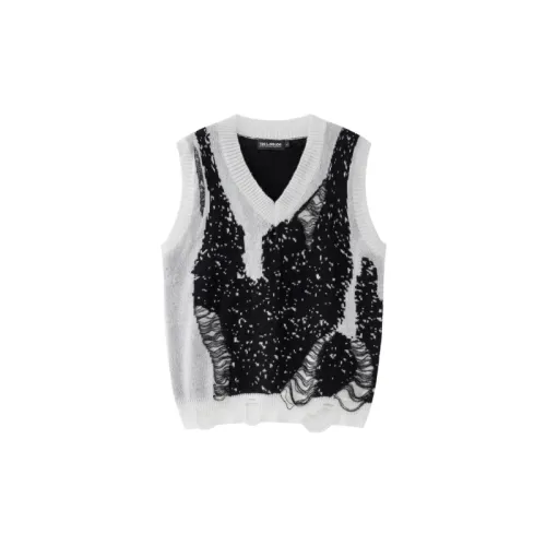 Color Matching V Neck Sweater Vest