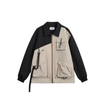 Design Sense Stitching Distinctive Retro Lapel Short Cotton padded Jacket