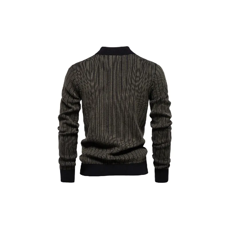 Striped Fashionable Sweater-7