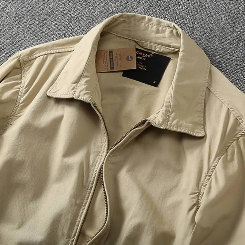Business Loose Blended Synthetic Fabrics Jacket-4