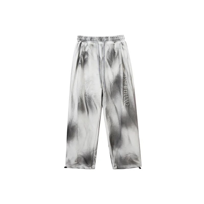 Hip Hop Street Sytle Loose Straight Sweatpants-5