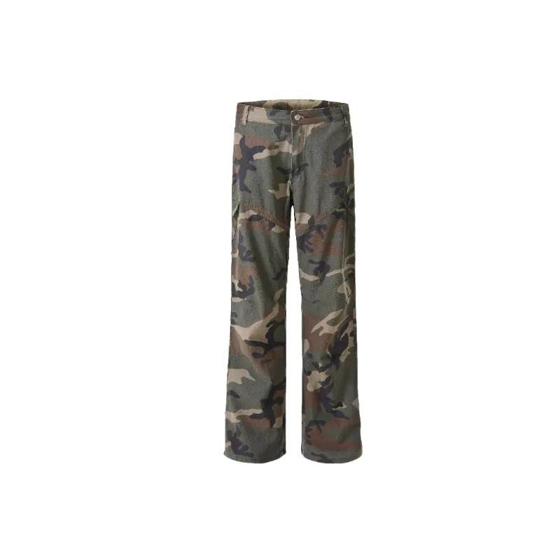 Fashionable Loose Cotton Casual Pants-0