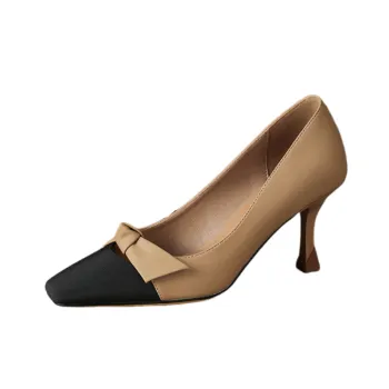 Retro Bow High Heels