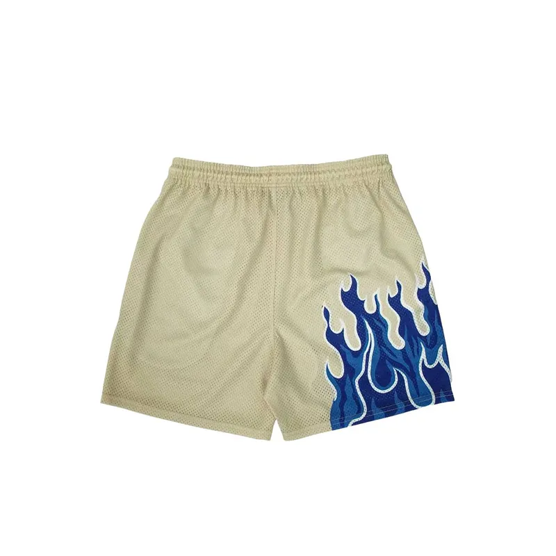 Quick Drying Flame Print Shorts-1