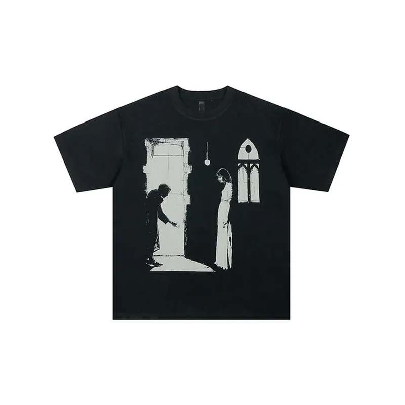 Retro Character Image Design T Shirt-2
