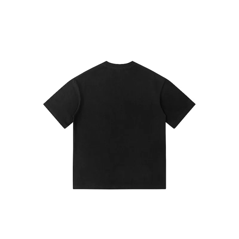 Ink Splashed Cotton T Shirt-9