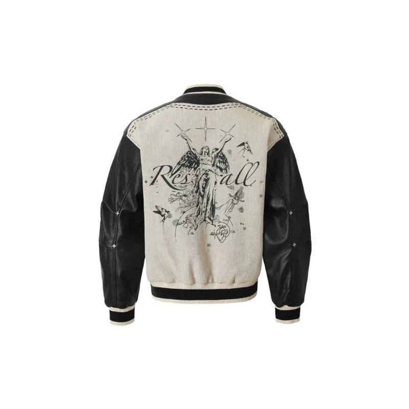 Retro Print Loose Jacket-1