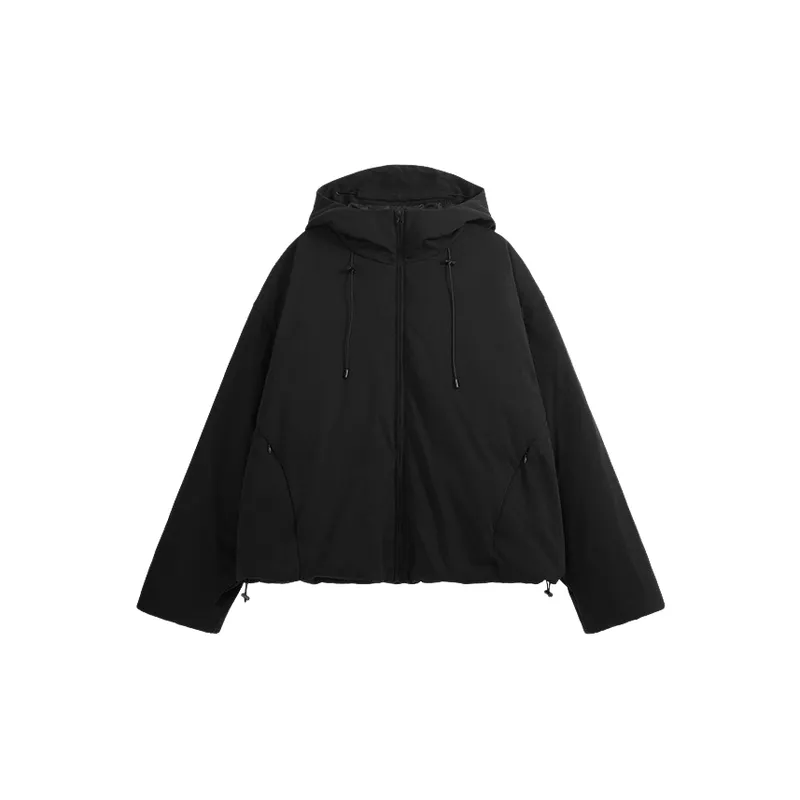 Basics Simple White Duck Down Jacket-4