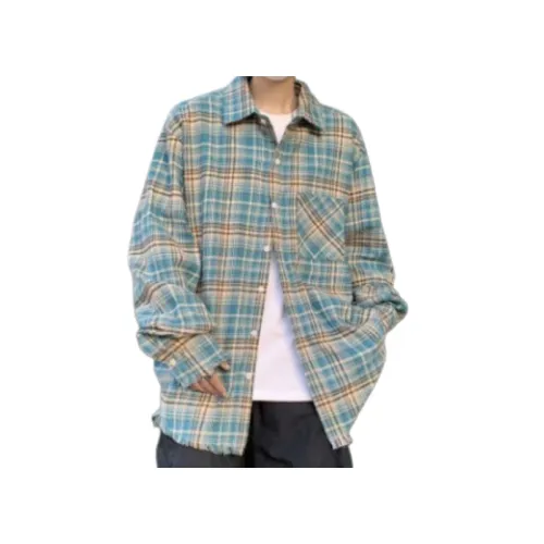 Plaid Long Sleeve Retro Shirt