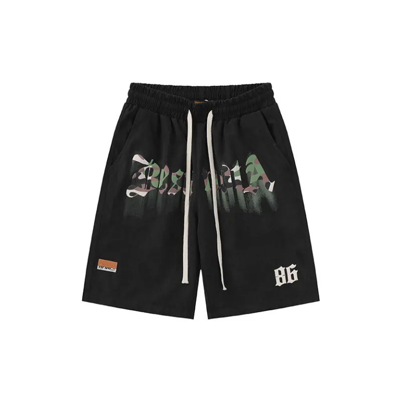 Fashionable Simple Polyester Casual Shorts-4