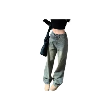 Retro Distress Jeans Women