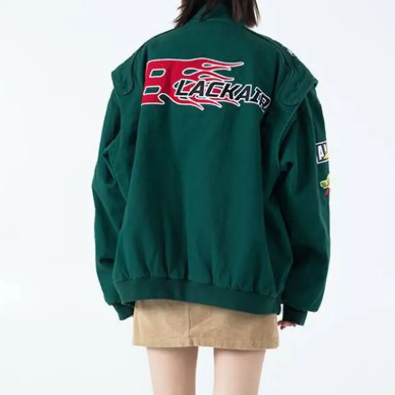 Casual Loose Polyester Quilted Jacket-3