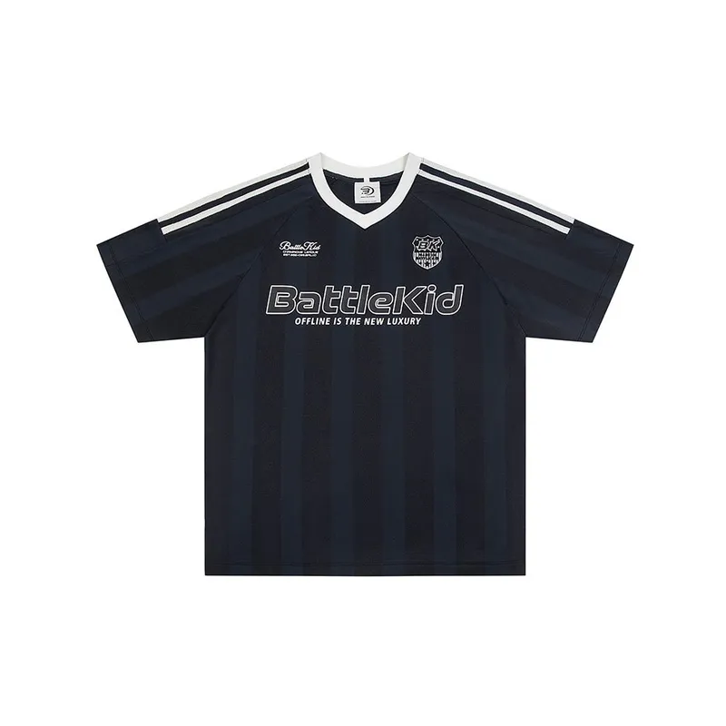 Retro Trendy Brand Loose Sports T Shirt-2