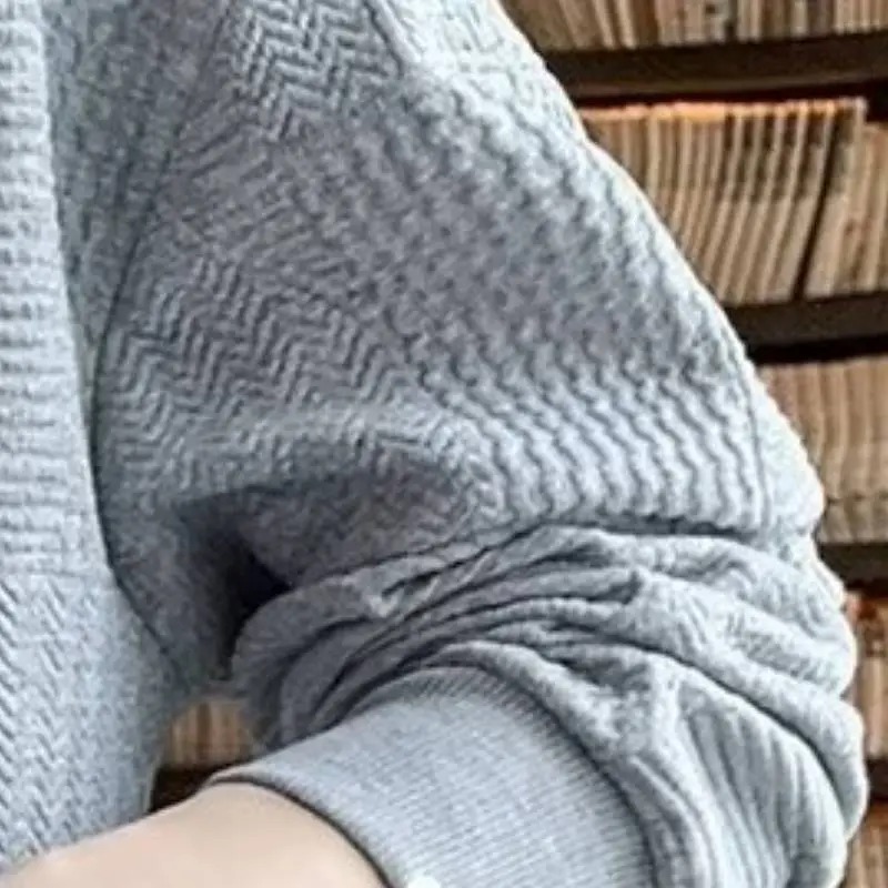 Casual Plain Sweatshirt-5