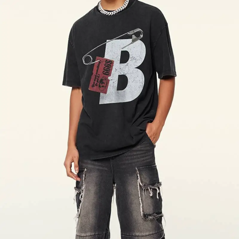 Fashionable Simple 100% Cotton T Shirt-6