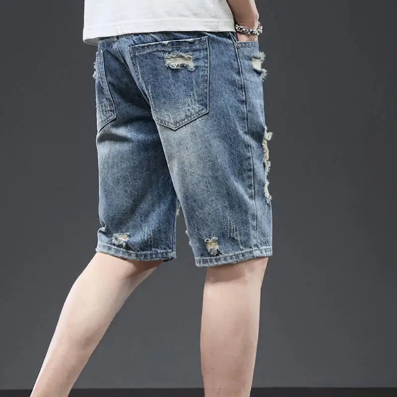 Trendy Casual Denim Short-3