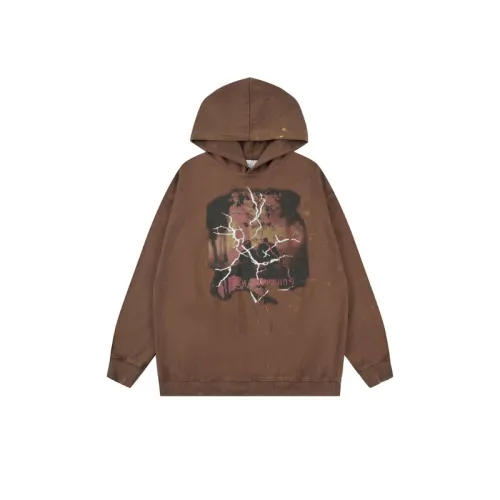 Ins Street Loose Retro Wash Water Old Anime Hooded Pullover Sweater