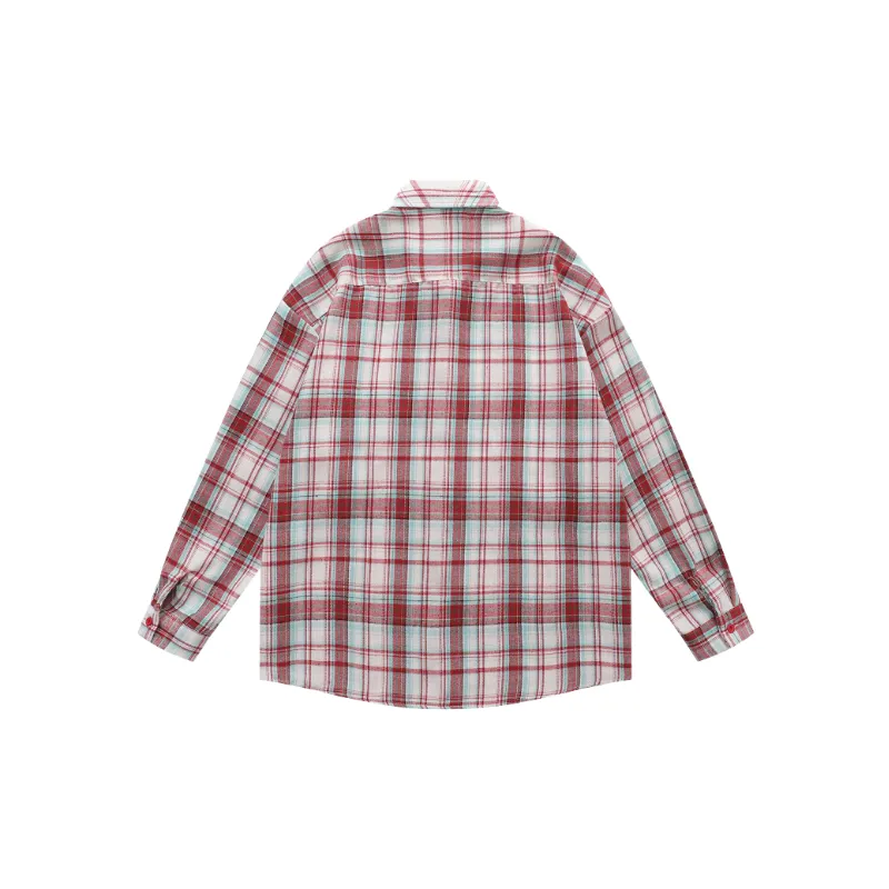 Retro Casual Cotton Shirt Unisex-5