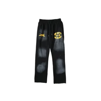Trendy Retro Old Crack Printed Pants