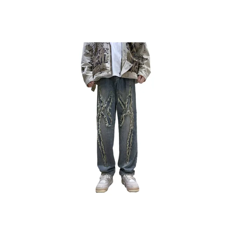 Washed Hip Hop Distressed Street Fashion Jeans