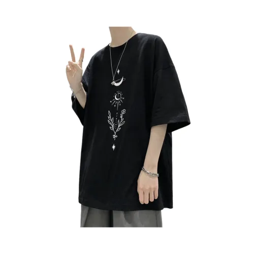 Loose Printed Half-sleeved T-shirt