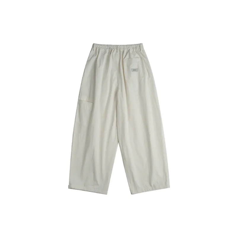 Solid Color Basic Straight Casual Pants-7
