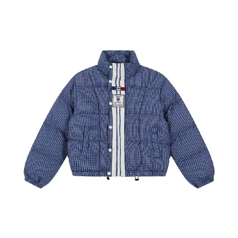 Retro Sporty Loose Quilted Jacket Women-4