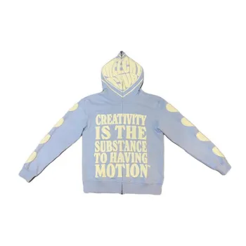 Loose Printed Hooded Cardigan
