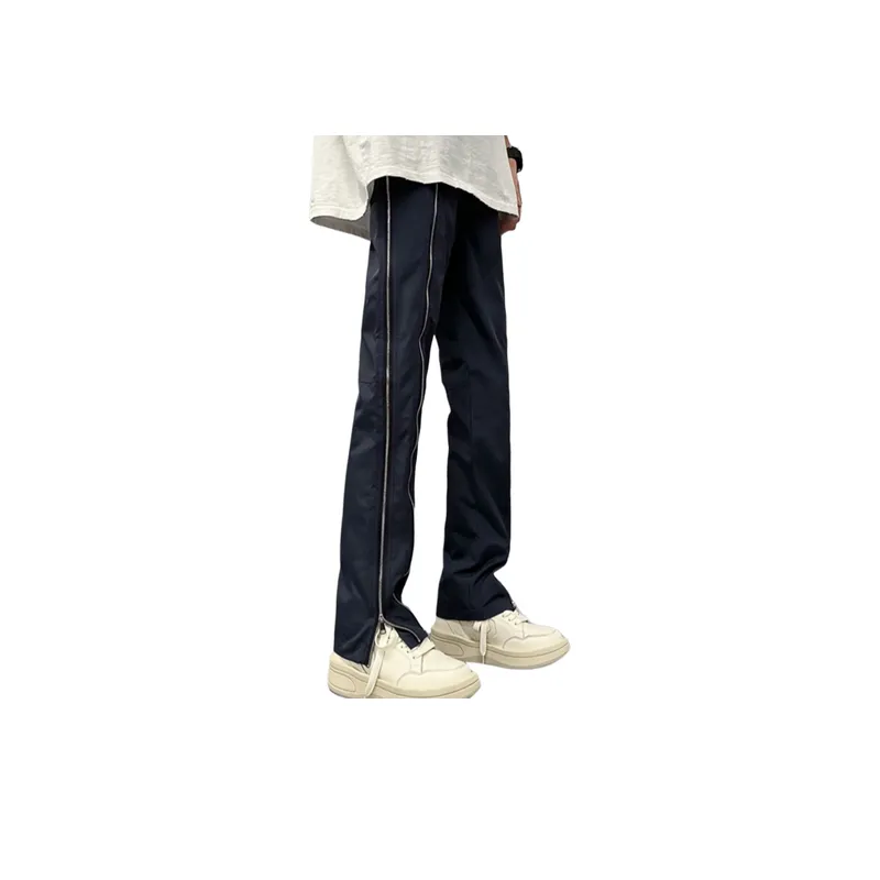 Zipper Casual Hard Shell Pants-2