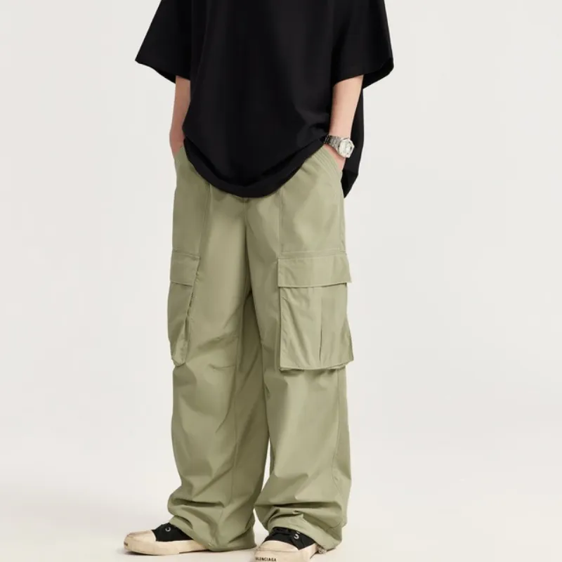Casual Waterproof Nylon Cargo Pants-3