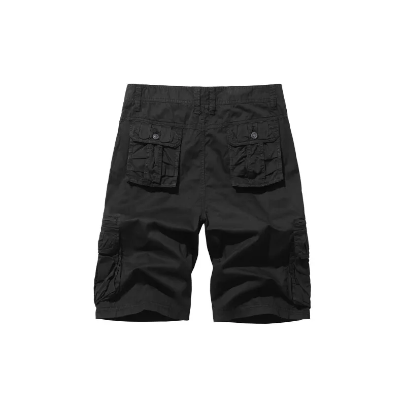 Simple Fashionable Cotton Cargo Shorts-7