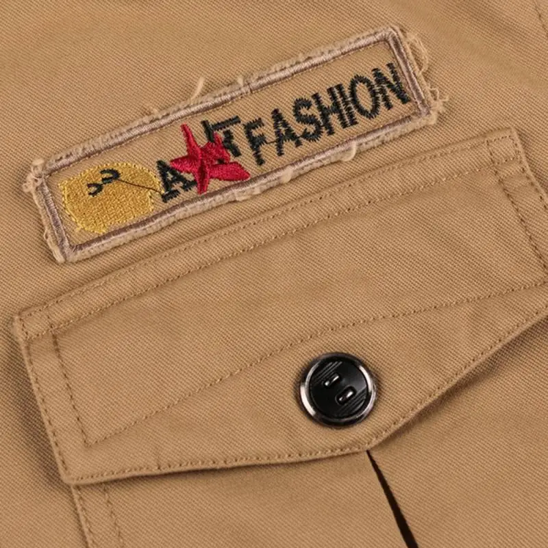 Washed Loose Cotton Jacket-5