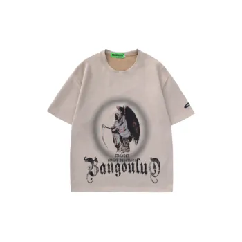 Trendy Graffiti Print Cotton T Shirt