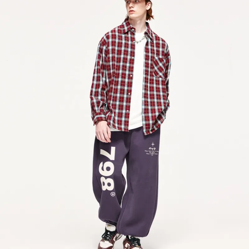 Street Loose Cotton Casual Pants-3