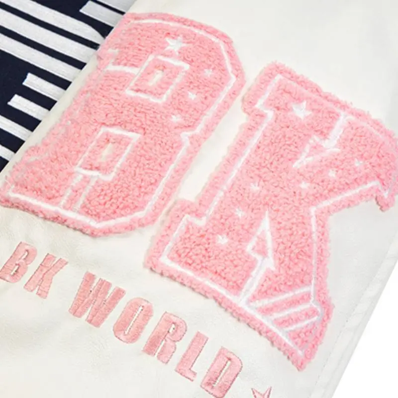 Casual Loose Cotton Baseball Jersey-4