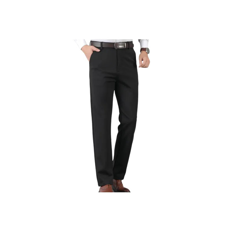 Casual Basics Blended Synthetic Fabrics Suit Trousers-3