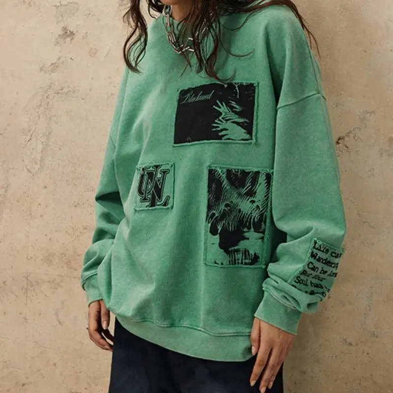 Trendy Letter Simple Sweatshirt-2