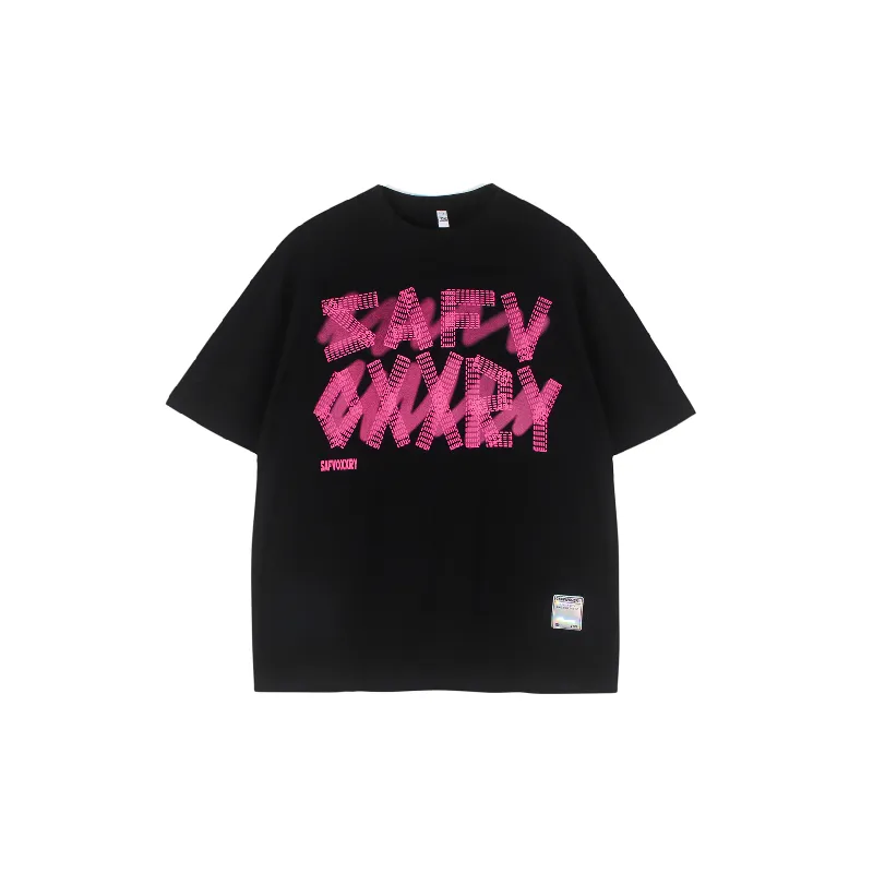 Fashionable Letter 100% Cotton T Shirt-4