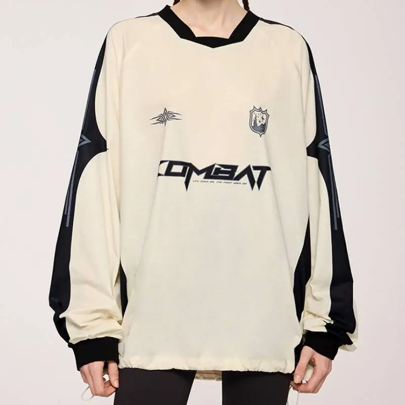Fashionable Loose Long Sleeve T Shirt-8