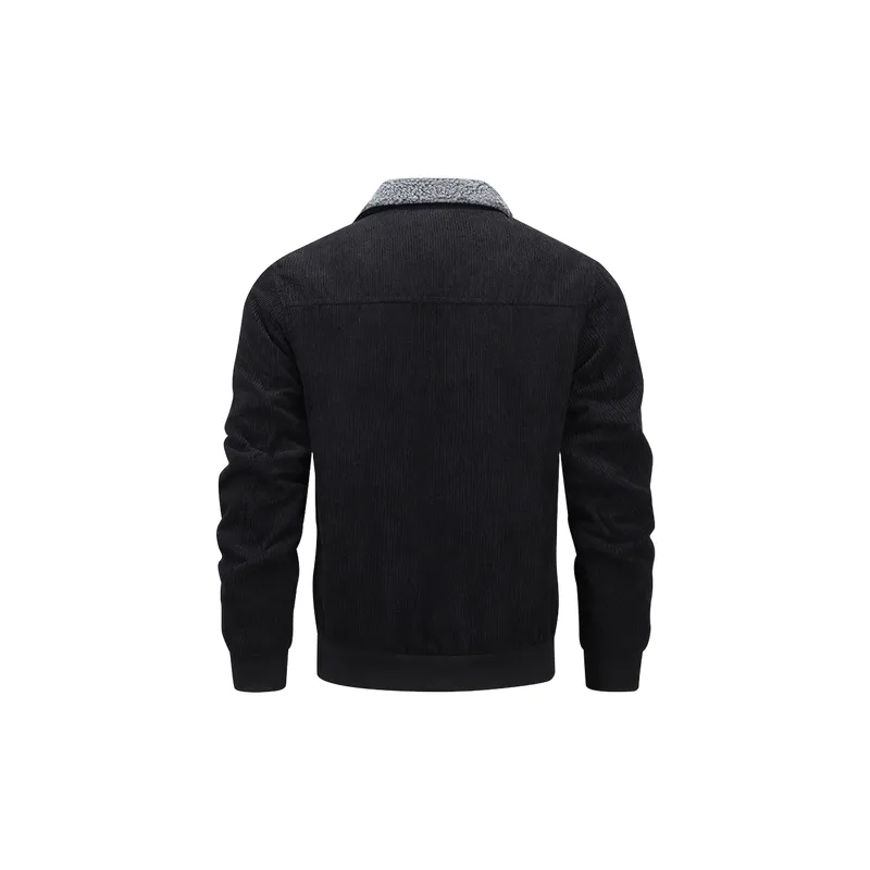 Simple Warm Polyester Quilted Jacket-1