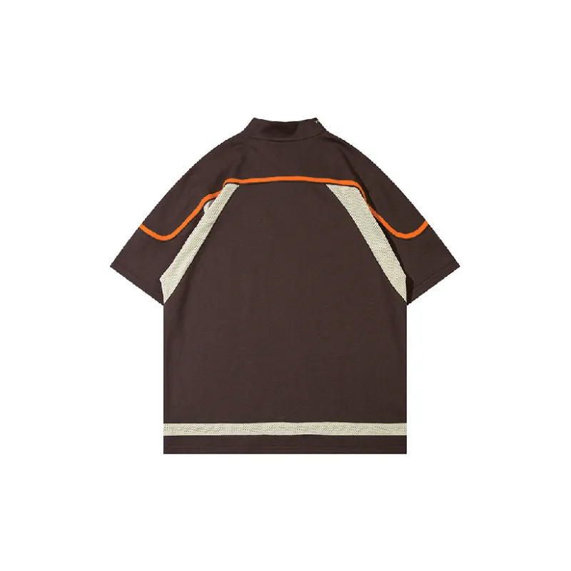 Retro Loose Blended Synthetic Fabrics T Shirt Unisex-1